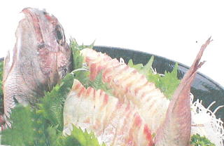 天然鯛の姿盛り調理イメージ
